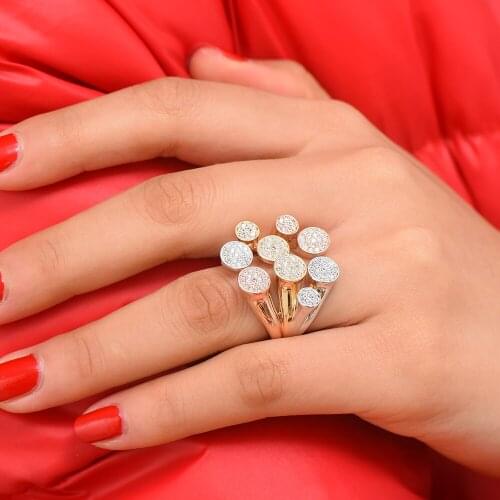 Blachette Hot Luxury Noble Handmade New Design Rings for Women Bridal Engagement Wedding Jewelry CZ Femmale Whole Finger Rings