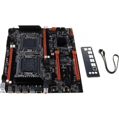 X79 Dual CPU LGA2011 Motherboard E5 DDR3 1866/1600/1333/1066MHz Desktop Computer Mainboard M.2 Interface SATA USB 3.0