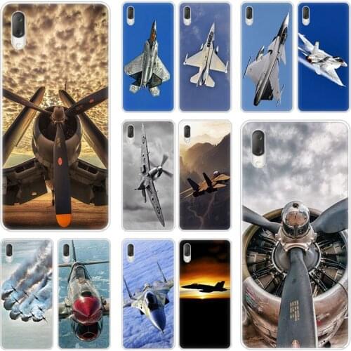 Fighter plane Fashion Hard Case For Sony Xperia L1 L2 L3 X XA XA1 XA2 XA3 Ultra 10 Plus E5 XZ XZ1 XZ2 Compact XZ3 XZ5 2 20 Cover