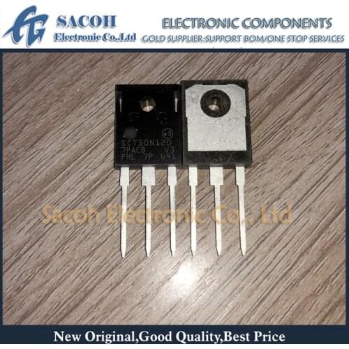Free shipping 2Pcs SCT50N120 50N120 or SCT30N120 or SCT20N120 or SCT10N120 TO-247 65A 1200V 59Mohm Silicon carbide Power MOSFET