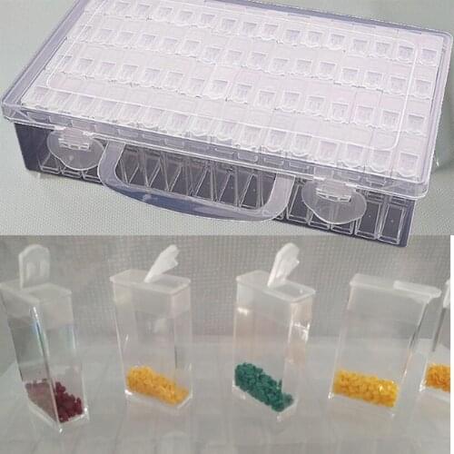 New Diamond embroidery diamond painting tool! Daimond transparent plastic storage box, jewelry Drill Storage Box Gift