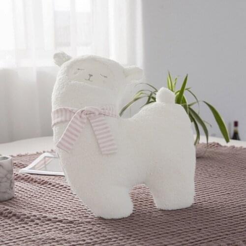 New style pillow can be lover scarf, Alpaca doll plush toy warm sheep pillow