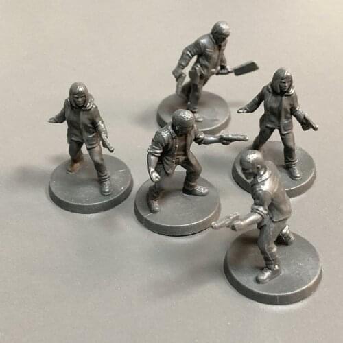 Lot 5PCS 25mm Warriors Soldiers Heroes Board Game Miniatures Role-Playing Figures Collectible Table Game Toys