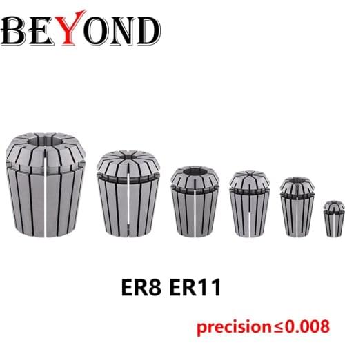 BEYOND High Precision 0.008 ER8 ER11 Collet Engraving Machine Chuck Elastic barrel clamp ER 1mm 2mm 3mm 4mm 5mm 6mm 7mm CNC