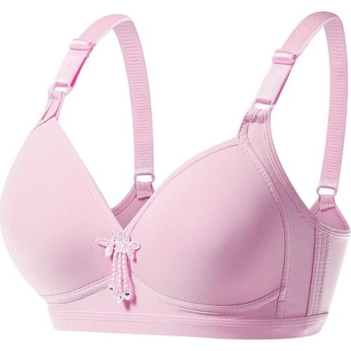 Plus Size Women Bra Push Up Bras Female Wireless Bras Ladies Sexy Wire Free Big Size Brassiere 32-44 A B C Cup