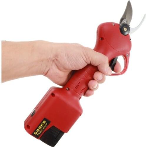 Electric Pruning Shears 16.8V Cordless Tungsten Steel Garden Cutter Pruning Tools Branches Cutter Rechargeable Lithium Battery