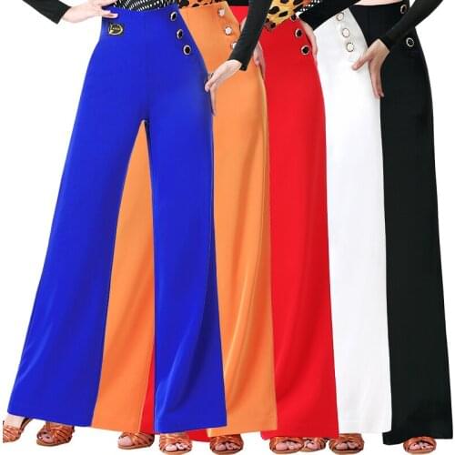 Latin Dance Pants Female Adult One-Pieces Modern Dancing Practice Wear For Women Ballroom Cha Cha Samba Rumba Dancewear DWY3224