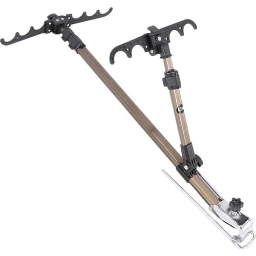 Leo 1.5M Telescopic Fishing Rod Bracket Holder Back Stand Foldable for Fishing Rod Pole Holder Stand Fishing Accessory