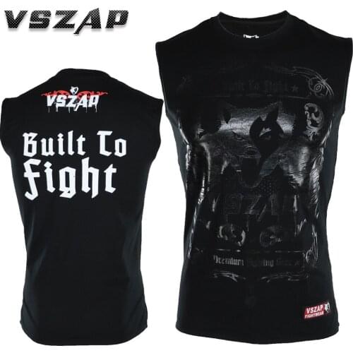 VSZAP sport vest Fight Gym Sleeveless T-shirt MMA Mixed martial arts Jiu-jitsu sashimi Thai Boxing training man