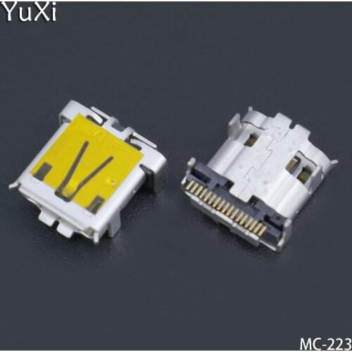 YuXi 1pcs Curling Port Micro USB Jack Connector Charging Port Socket For Acer Iconia Tab A700 A701 A510 New 17pin 17P