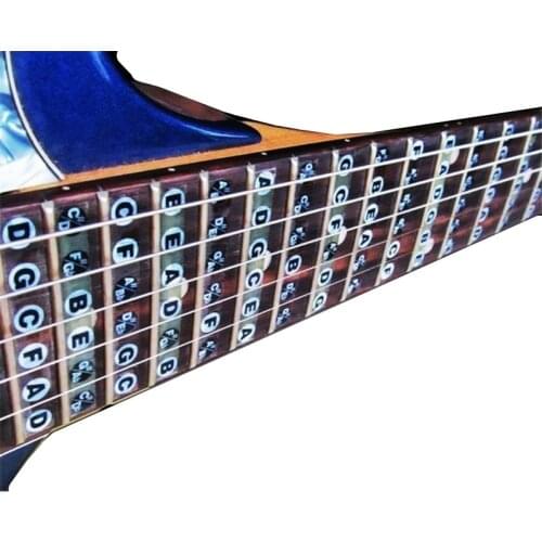 1pcs ultra-thin acoustic guitar electric guitar neck fingerplate musical scale stickers Guitar Parts accessories