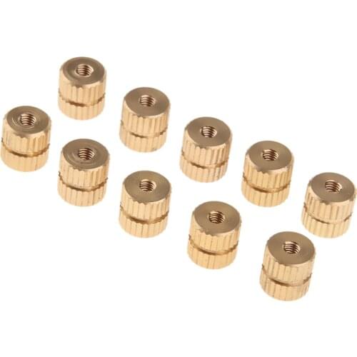 10 Pieces Baritone Knurled Replacemetn Screw Nut for Tuba Brass Instrument