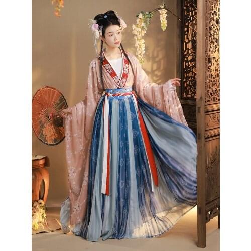 2021 hanfu women daily hanfu chinese waist skirt ancient style chinese costumes style han and clothing hanfu chinese dress