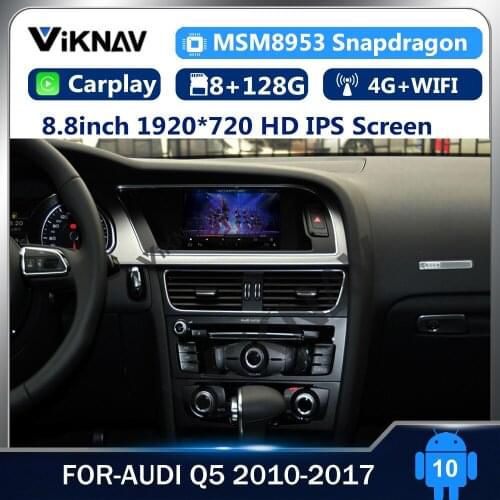 8.8 Inch Android Car DVD Multimedia Player For-AUDI Q5 2010-2017 Radio Player GPS Navigation