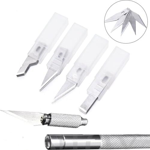 8PCS/5PCS Tool Stainless Steel Engraving Knife Blades Craft Wood Carving Knife Blades