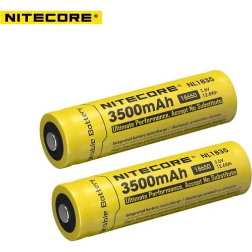 Nitecore NL1835 18650 3500mAh version NL1834 3.7V 12.6Wh Rechargeable