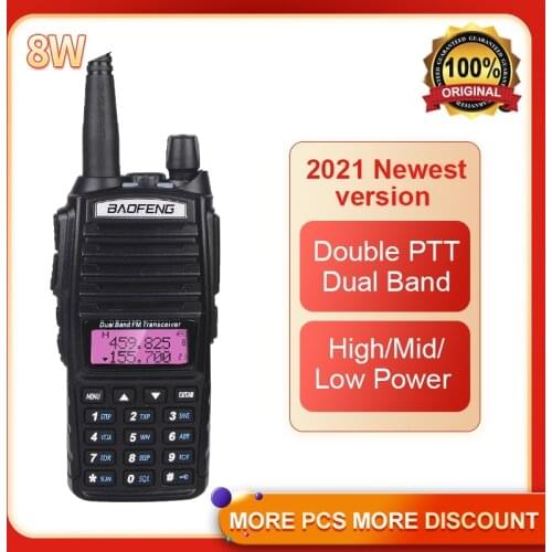 BaoFeng UV82 True 8W High Power Radio Dual Band HAM Radio 10KM Amateur (Ham) Portable Transceiver