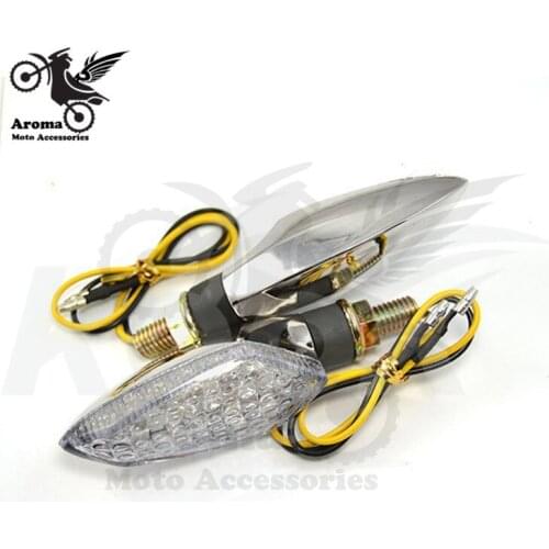 Free shipping Electroplate motorcycle turn signal light 12V 15 LED motorbike Turn signal light flashers for honda Accessories