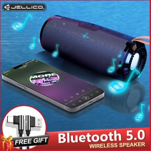 Jellico Wireless Bluetooth Speaker Outdoor Portable Speaker Sound System 3D Stereo Music Surround Rechargeable Subwoofer Speaker