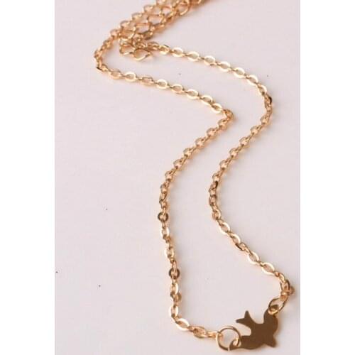 Glamour Bohemian Womens Necklace Fashion Jewelry Simple Metal Peace Dove Necklace Statement Pendant Elegant Necklace