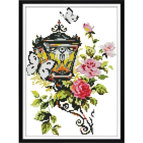 Joy Sunday Cross Stitch Kit The Light Of Temptation Cotton Thread Painting 11CT14CT DMS Pattern DIY Embroidery Needlework Kits