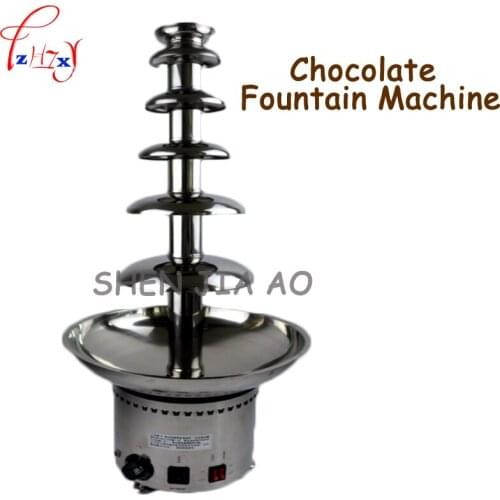 Commercial Stainless Steel 6 Layer Chocolate Fountain Machine DIY Chocolate Hot Pot Chocolate Flying Machine 110/220V 1PC