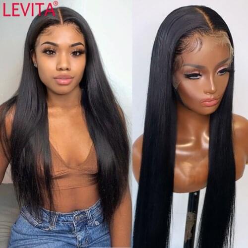 Long hair wigs 28 30 inch straight lace front wig 4x4 lace closure wig frontal Brazilian lace front human hair wigs for women