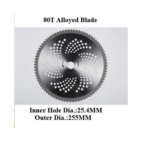 80T Alloy blade lawn mower stainless steel Knife Disc Brush cutter accessories grass trimmer