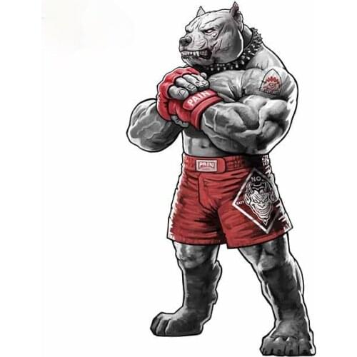 Personality for No Easy Rounds Pit Bull Car Sticker Vinyl Personality Animal Decal Window Decoration JDM Assessoires 13cmX7.1cm