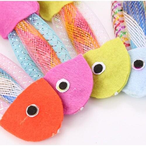 Cartoon Fish Cat Supplies Cute Animal Catnip Cat Toys Self-excited Puppet Non-woven Toys Cat Toys Iterative Plush Cat Toy