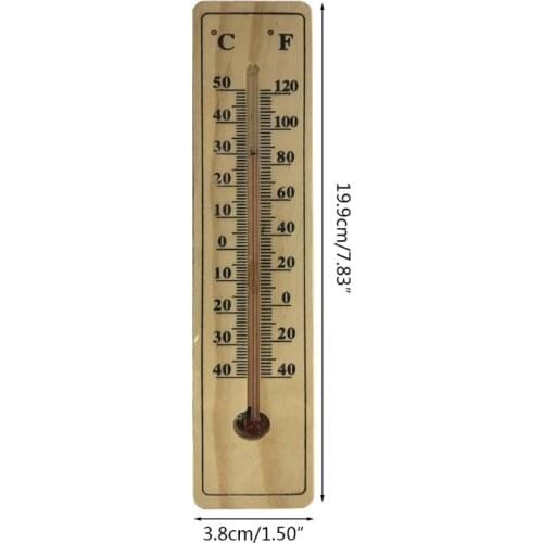 Wall Hang Thermometer Indoor Outdoor Garden House Garage Office Room Hung Logger F1CD