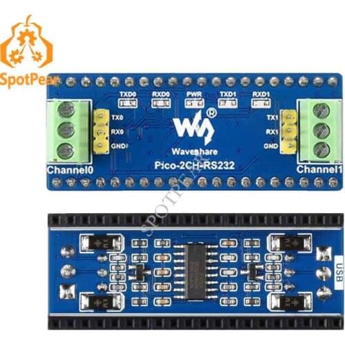 Raspberry Pi Pico 2-Channel RS232 Module SP3232EEN Transceiver UART To RS232