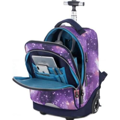 School wheeled backpack for teenagers hand luggage bags School Rolling luggage backpack travel trolley bag for school bag wheels