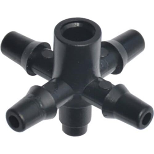 1/8" Barbed Connector Four Ways Used To 3/5mm Tubing Hose Splitters Use In Micro Irrigation Systems 100pcs-pack