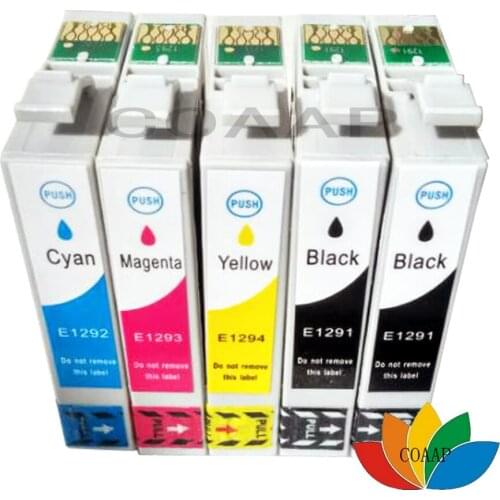 5 T1291-T1294 Compatible Ink cartridge for EPSON Stylus Office BX305F BX305FW BX305Plus Printer