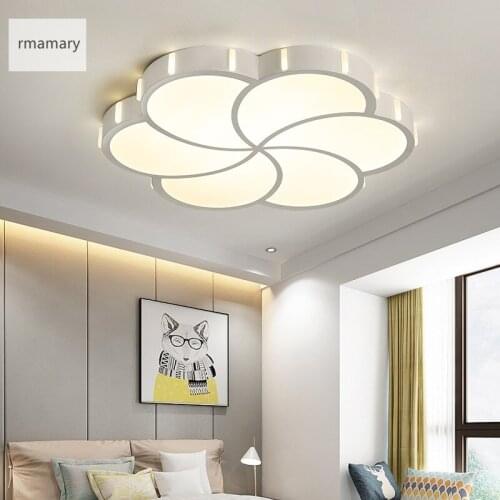 Modern lustre led Dia42/52cm 110/220V led CEILING LIGHT For Children room Bedroom White Finish Ceiling Lamp light Fixtures