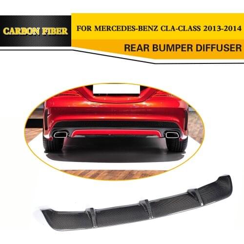 Carbon Fiber Car Styling Rear Bumper Lip Diffuser for Mercedes Benz W117 C117 CLA250 CLA260 CLA45 Sedan 2013-2014