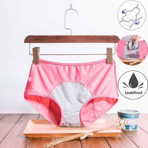 Leak Proof Menstrual Period Panties Women Underwear Physiological Pants Cotton Health Seamless Briefs High Waist Warm Female