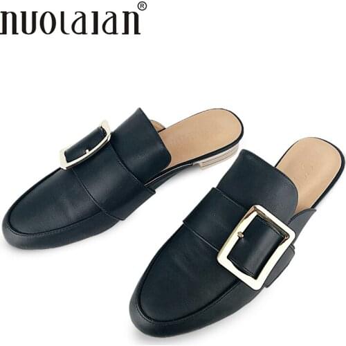 Women Flats Summer Ladies Casual Shoes Fashion 2018 Mules Shoes Outside Slippers Low Heels Female Footwear