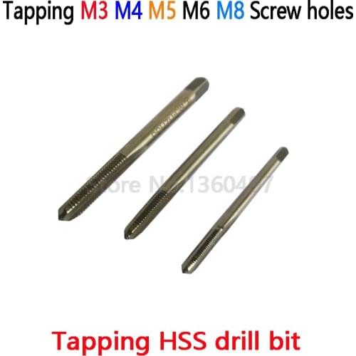 1pcs Tapping M3 M4 M5 M6 M8 Screw holes HSS drill bit
