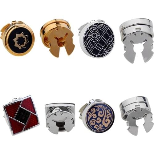 10pairs/lot Copper Enamel Flower Shirt Cuff Button Cover Openable Decoration Cufflinks Mens Jewelry Accessory Wholesale