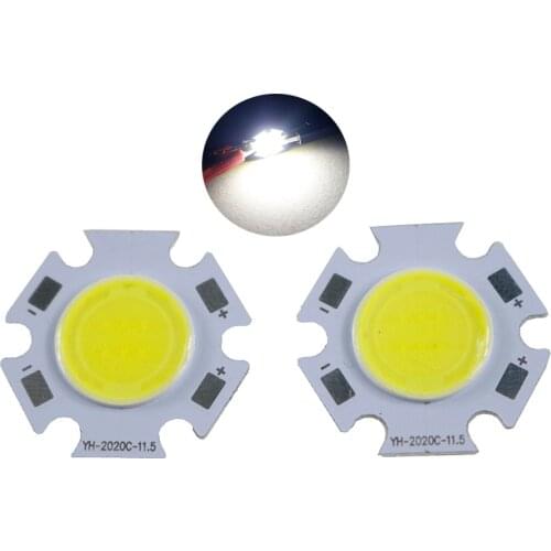 10PCS COB 20-11.5 3W Rounded LED COB Light Source Chip On Board For Spotlight Downlight White 20mm LED COB LIGHTING wholesale