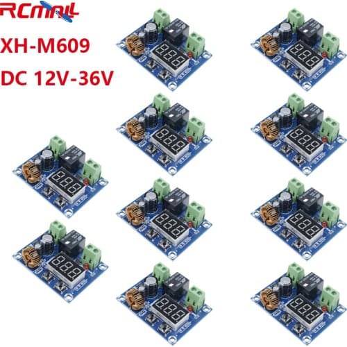 10Pcs DC 12V-36V Charger Module Voltage OverDischarge Battery Protection Precise Undervoltage Protection Module Board XH-M609