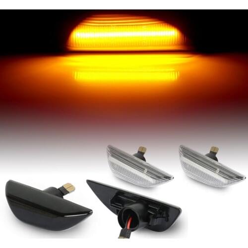 2pcs LED Dynamic Side Marker Light Turn Signal Repeater Lamp for Opel Mokka X 2016up Chevrolet Trax 2013-up Car Styling