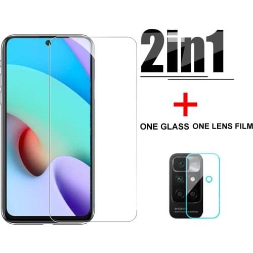 2in1 Camera Lens Screen Protective Glass For Redmi 10 Full Cover Tempered Protector Glasses For Redmi 10 Film
