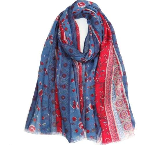 2021 Fashion Newest Printed Cotton Viscose Printed Scarf Shawls Wraps Hijabs 10pcs/lot