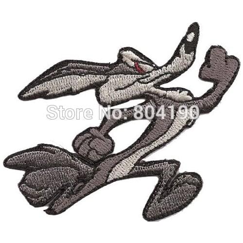 3.1" COYOTE Blue bird Runner Comic Biker Rocker OUTLAW BIKER Vest Patch Tshirt MOTIF APPLIQUE Badge Jacket Hats