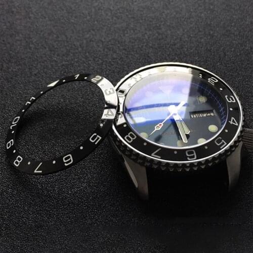 38mm Full Green/Blue Luminous MOD Ceramic Bezel Insert Watch Bezel Fit Sub Divers SKX007/009 Watch accessories repair tool
