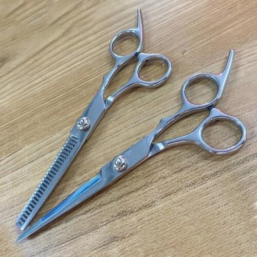 6 Inch Hair Cutting Scissors Thinning Shears Professional Barber Hairdressing Texturizing Edge Scissors Stainless Steel