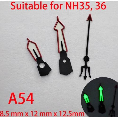 A54 suitable for NH35 watch pointers, watch accessories hand watch custom accessories NH36 Green luminous